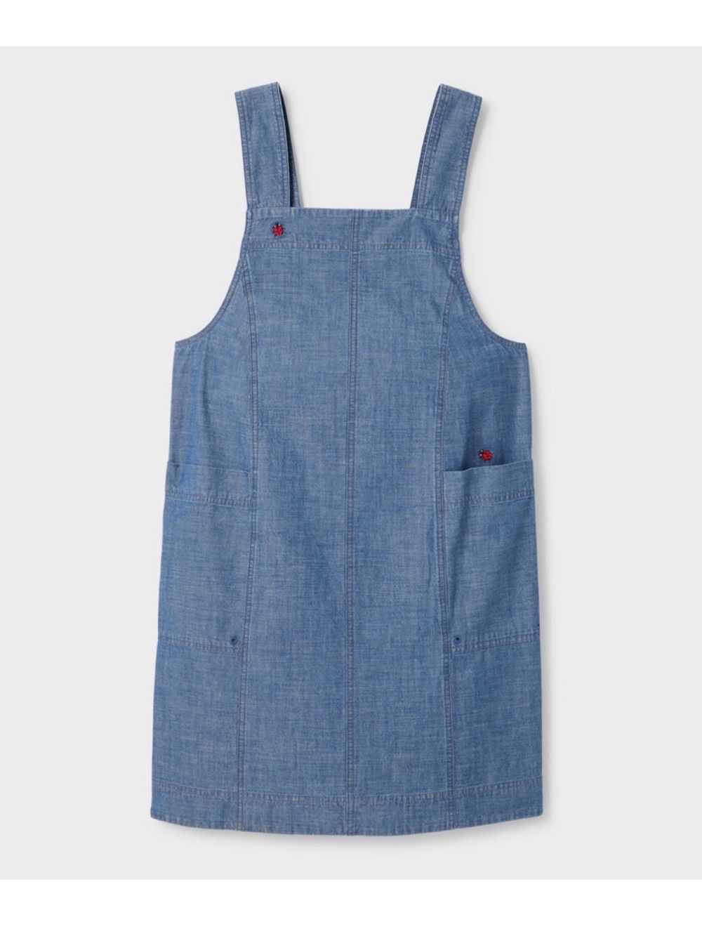 Duluth Trading Co Chambray Smock Dress